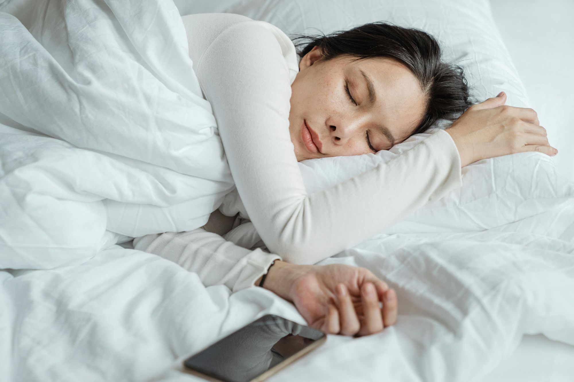 Woman soundly sleeping